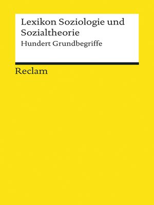cover image of Lexikon Soziologie und Sozialtheorie